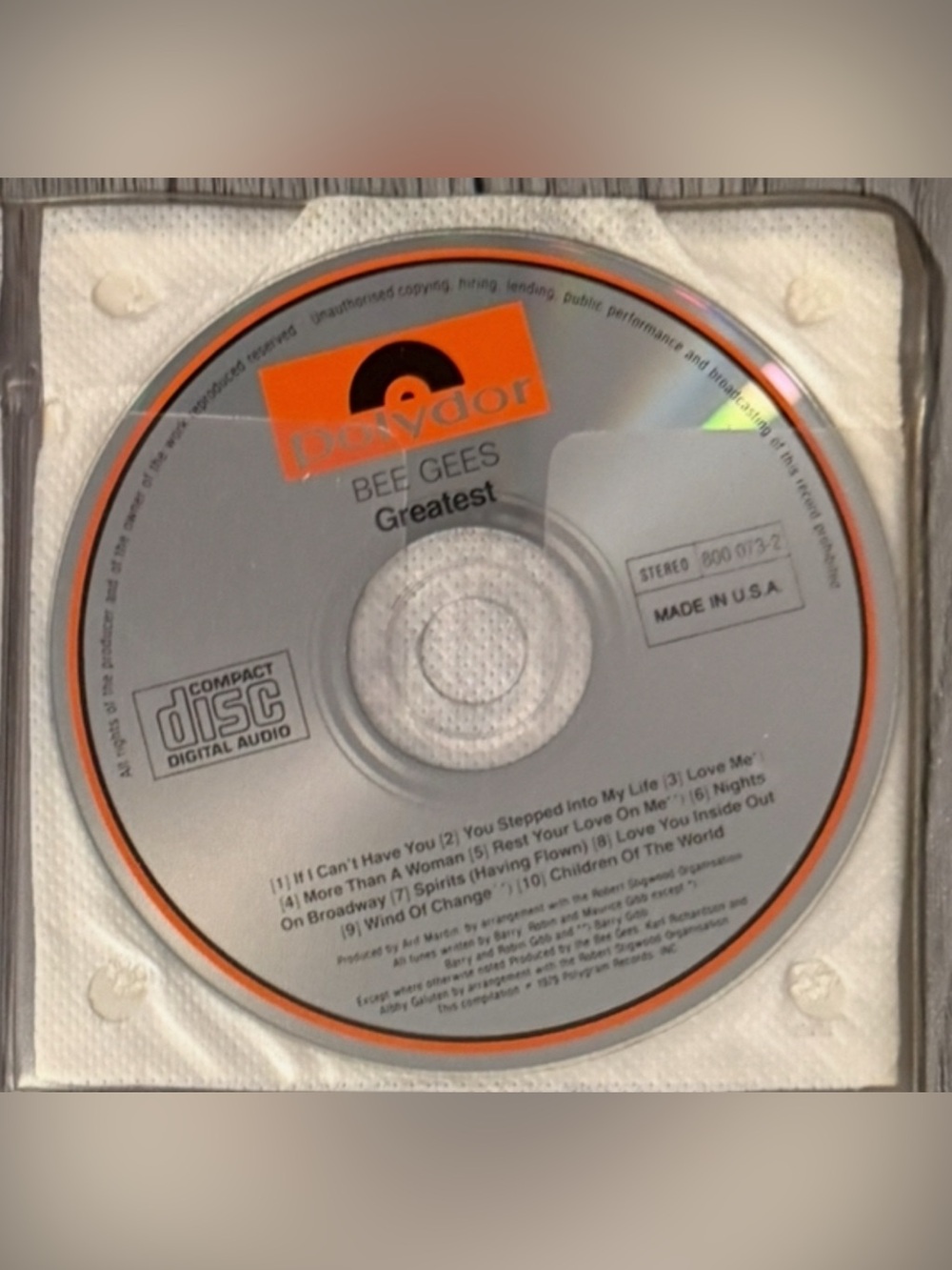 Bee Gees Greatest CD Disk Only